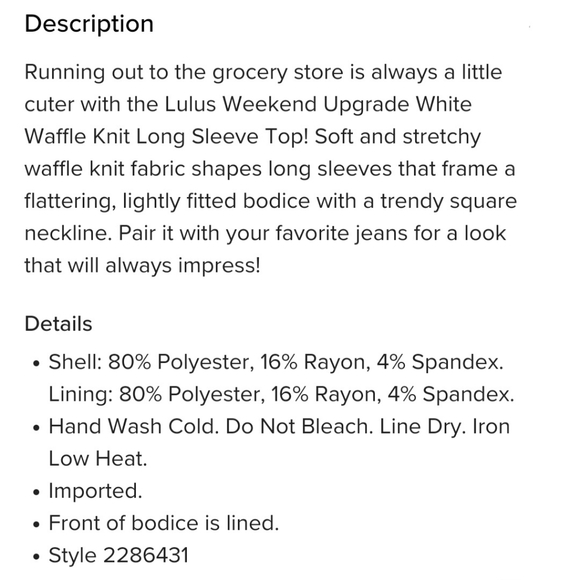 Lulus Top - Picture 8 of 8